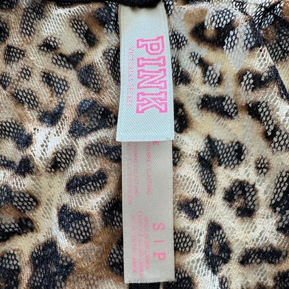 Victoria's Secret PINK Y2K Leopard Lace Bralette Sz Small - Picture 6 of 6